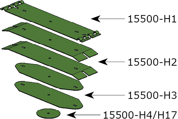 Desglose láminas Kverneland CLC 15500-H Bellota Agrisolutions