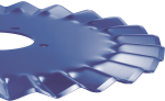 Fluted coulters blade 1997 25 waves and fluted coulters blade 1998 25 waves for planters