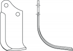 Cuchilla para rotovator maschio de Bellota Agrisolutions 1491